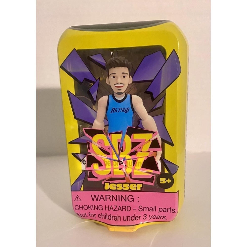 Jesser BKTSQD Superz Collectible‎ Figure Yellow Tin Basketball Creator Toy New